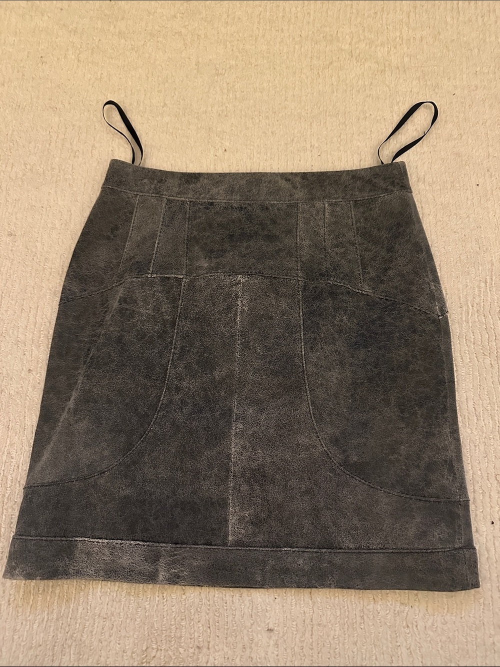 Society for rational dress Women's Gray leather  Skirt
